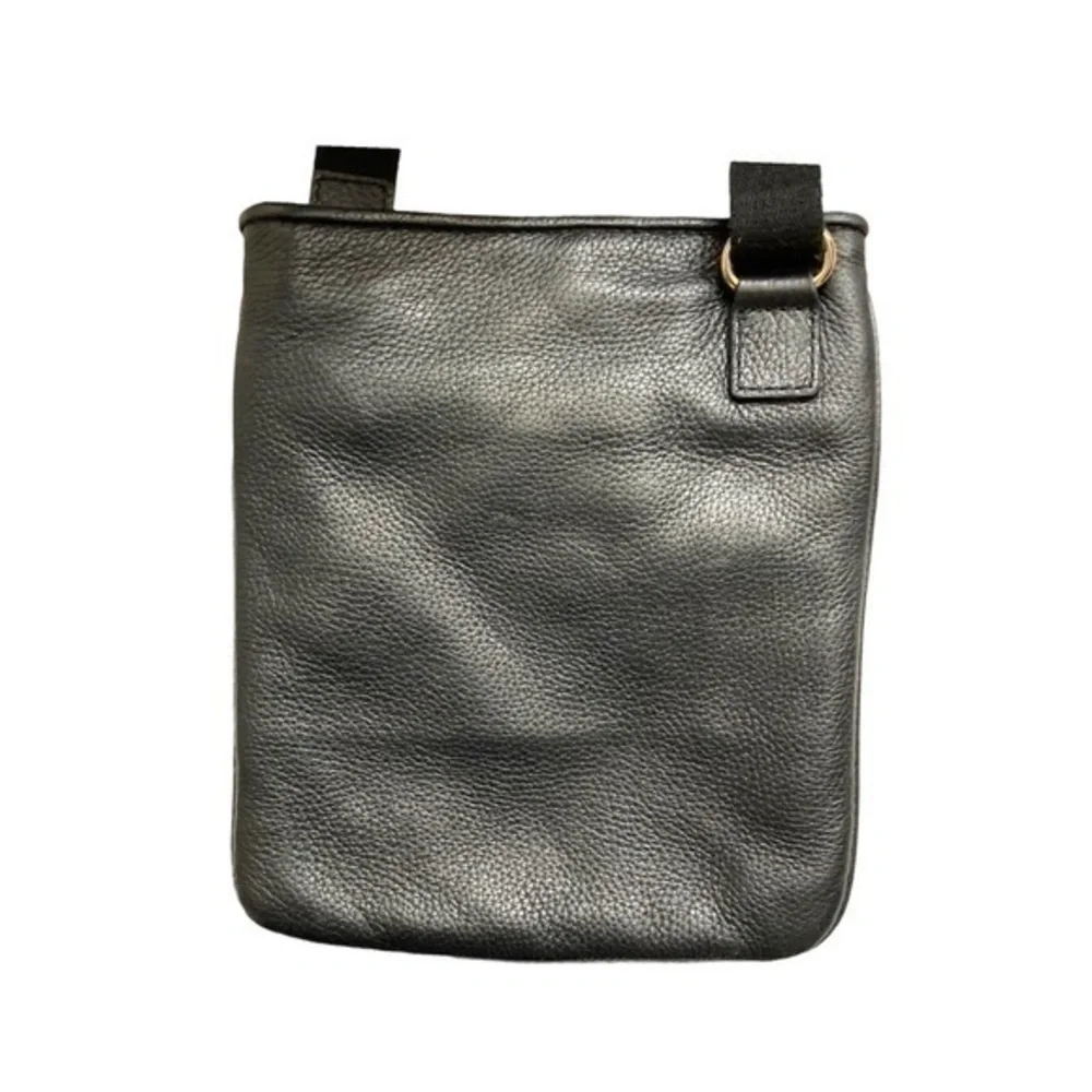 Michael kors black leather crossbody bag